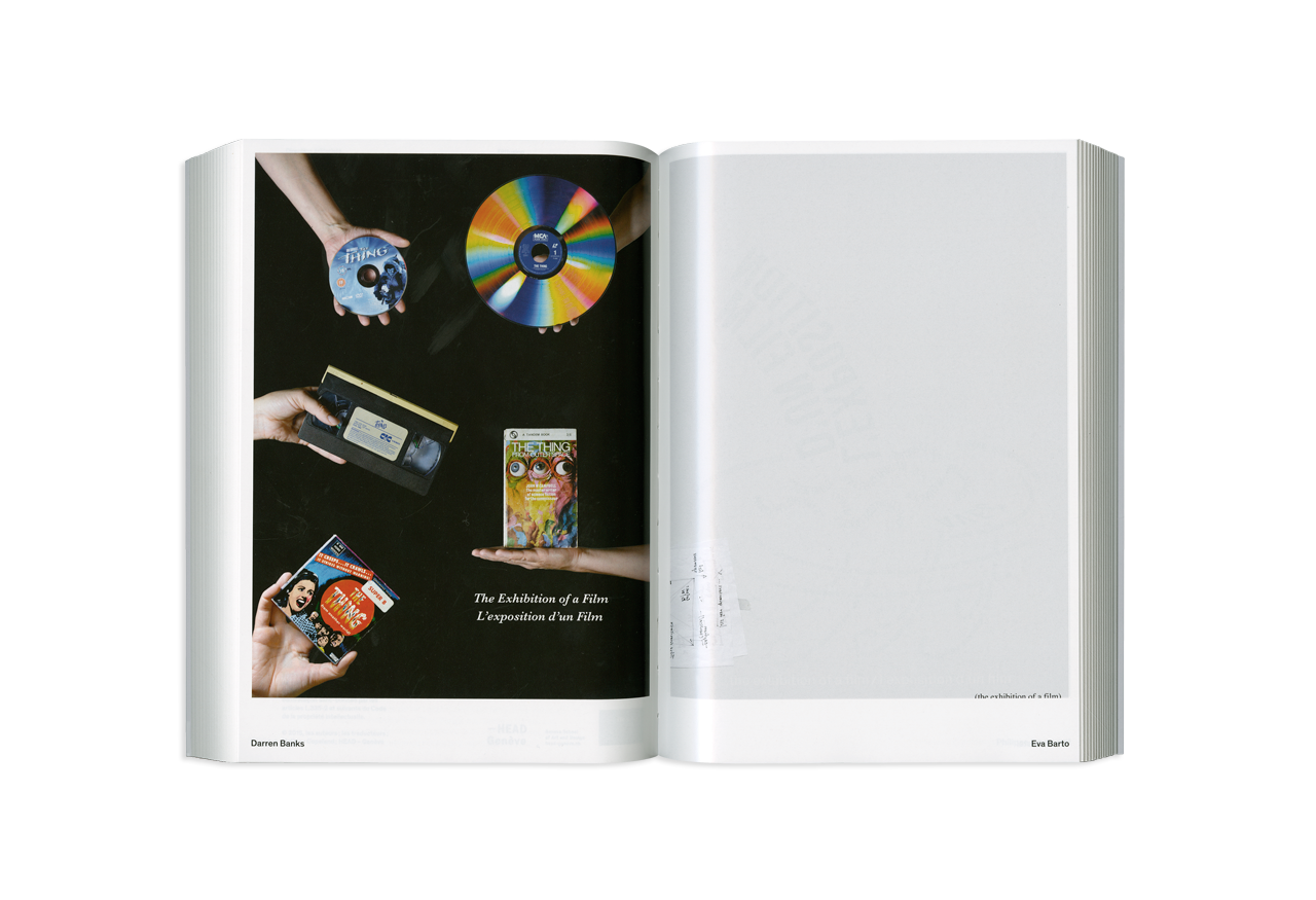 the exhibition of a film